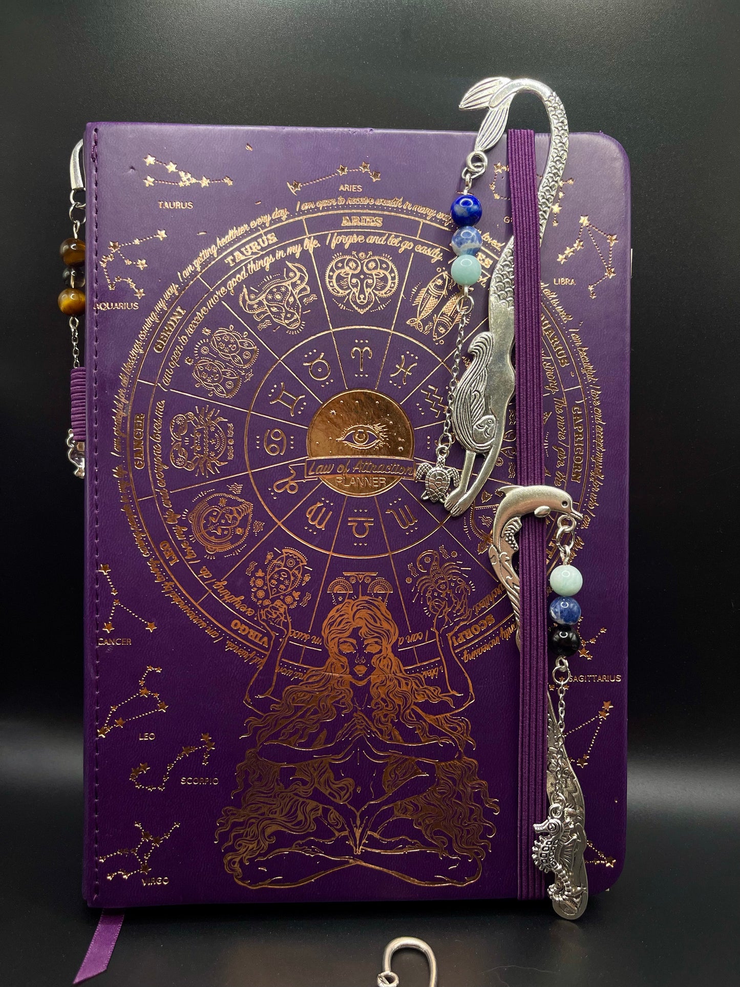 Embrace Serenity with Our Crystal Bookmarks- Kunzite, Sodalite