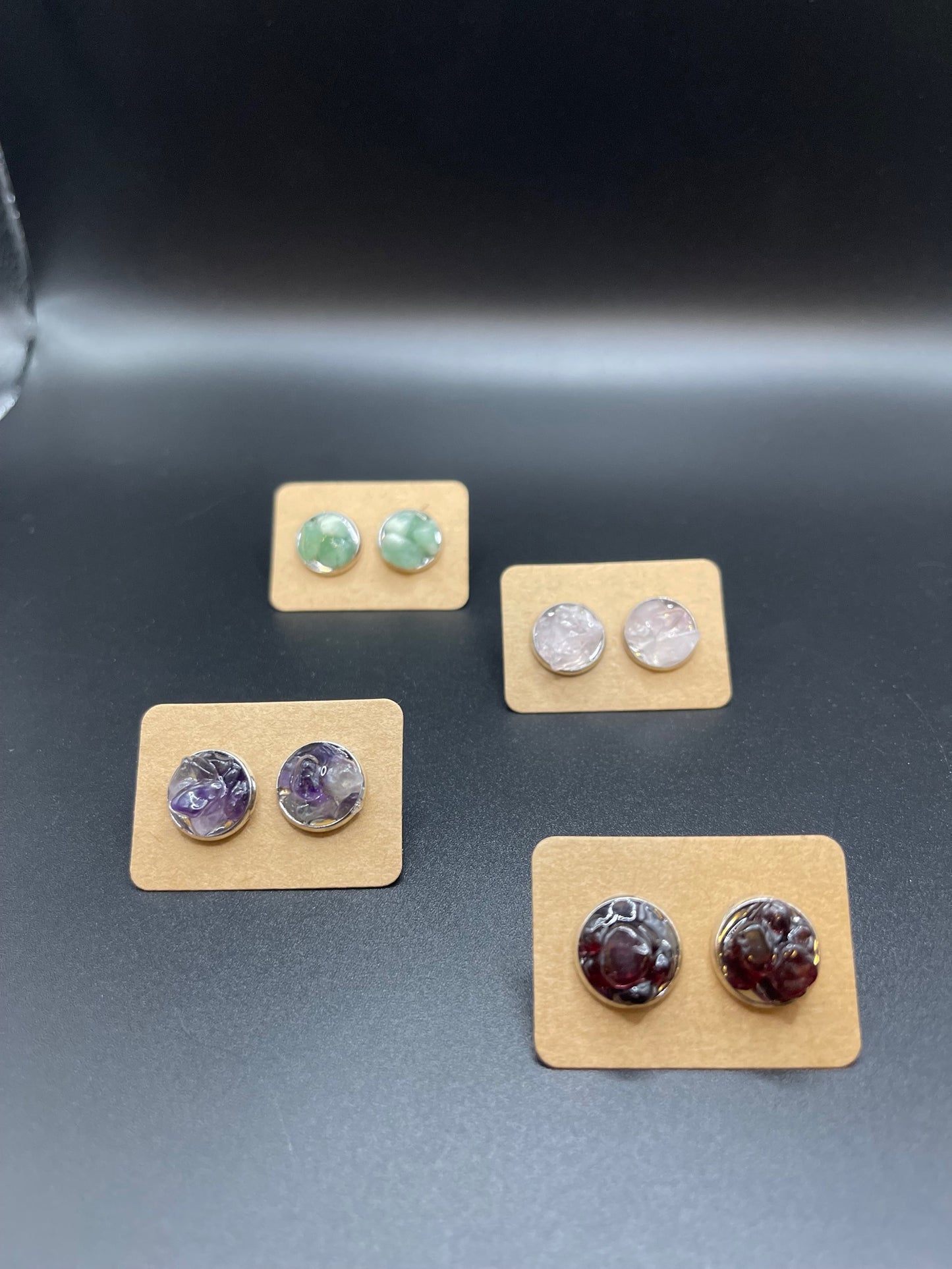 Radiant Simplicity: Crystal Chip Stud Earrings for Effortless Elegance