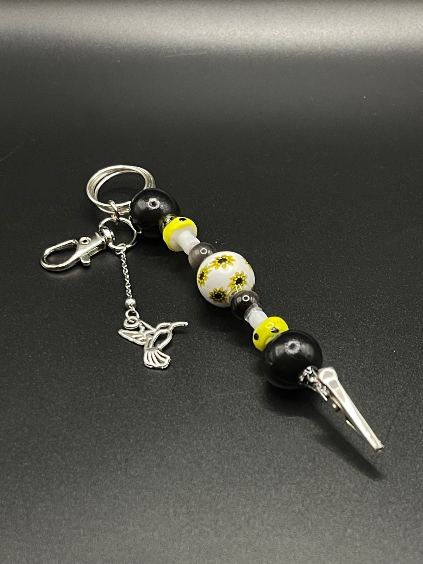 Elevate Your Everyday with Eclectic Multi-Tool Crystal Roach Clips - Silver Sheen Obsidian