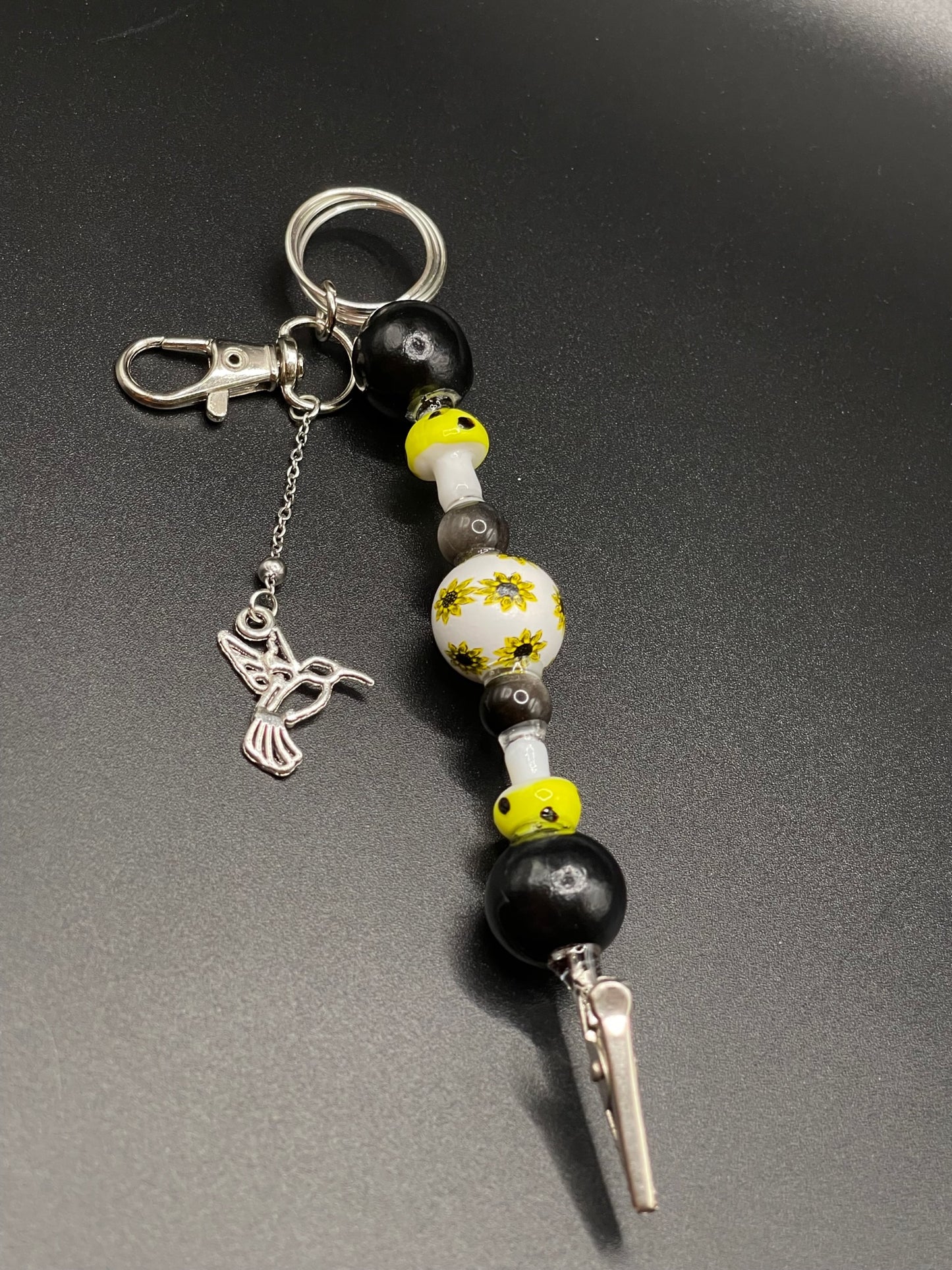 Elevate Your Everyday with Eclectic Multi-Tool Crystal Roach Clips - Silver Sheen Obsidian