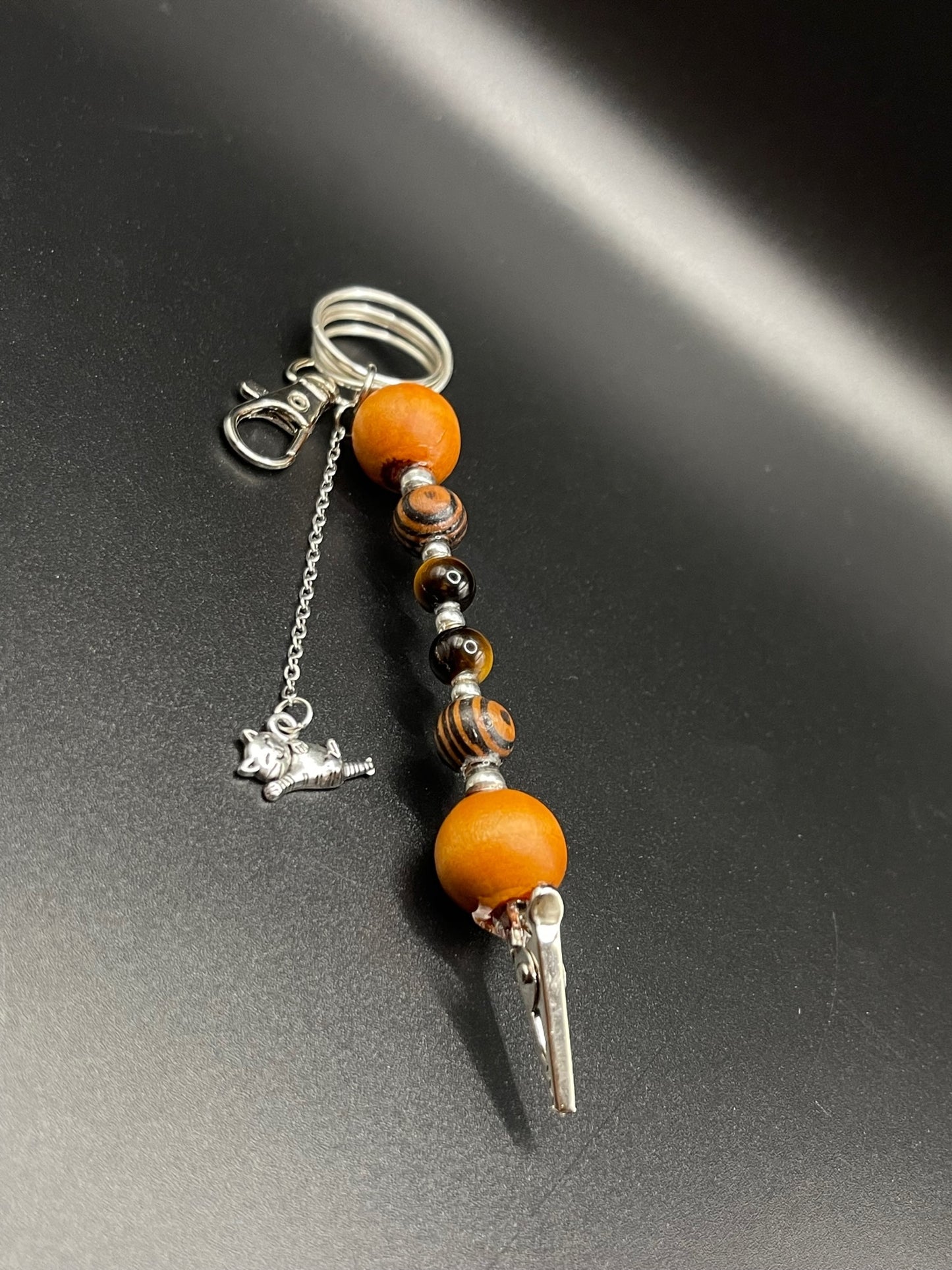Elevate Your Everyday with Eclectic Multi-Tool Crystal Roach Clips - Tigers Eye