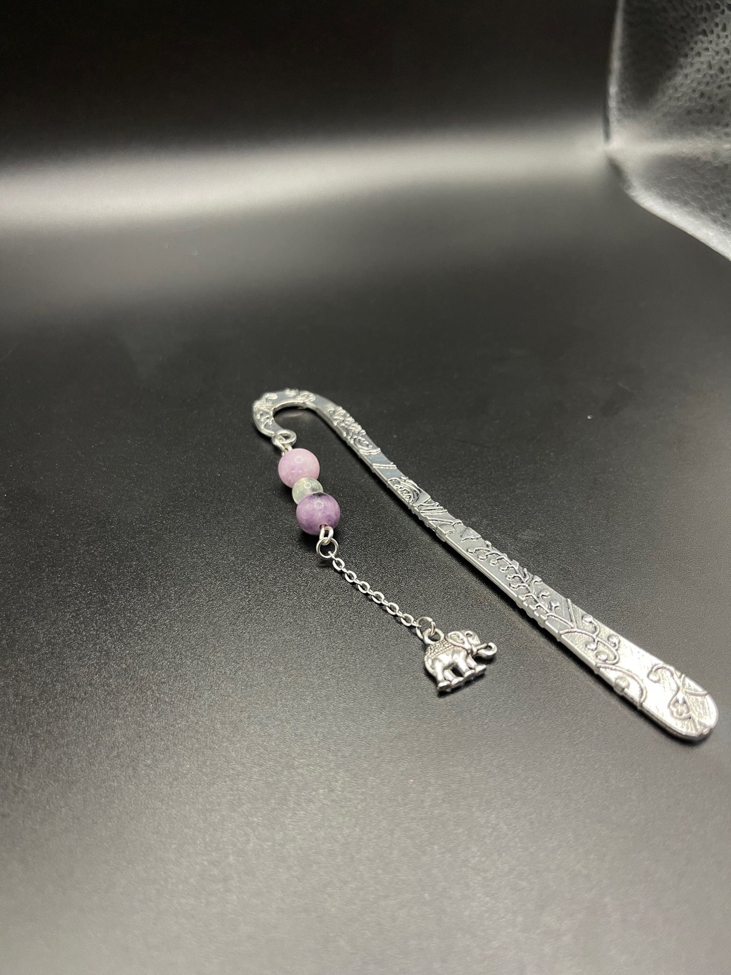 Embrace Serenity with Our Crystal Bookmarks- Lepidolite, Prehnite