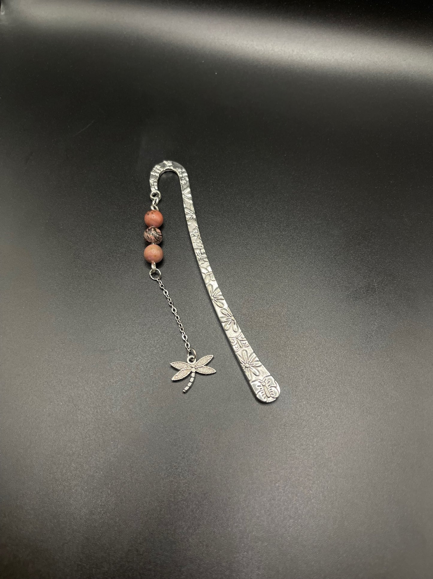 Embrace Serenity with Our Crystal Bookmarks- Rhodonite