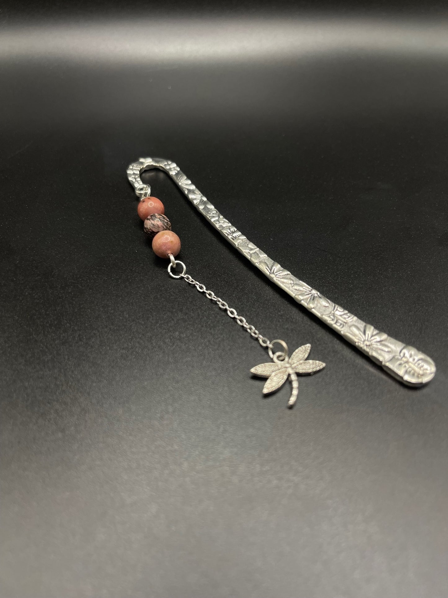 Embrace Serenity with Our Crystal Bookmarks- Rhodonite