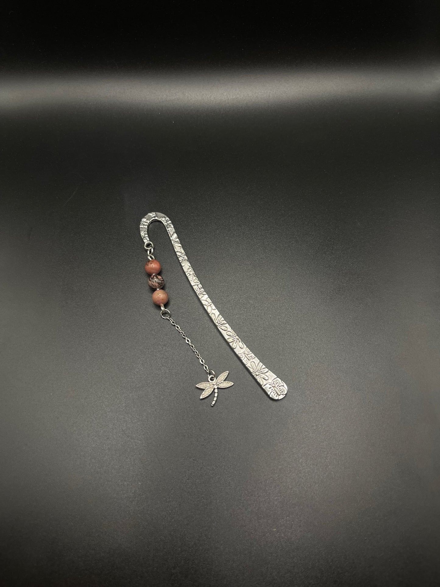 Embrace Serenity with Our Crystal Bookmarks- Rhodonite