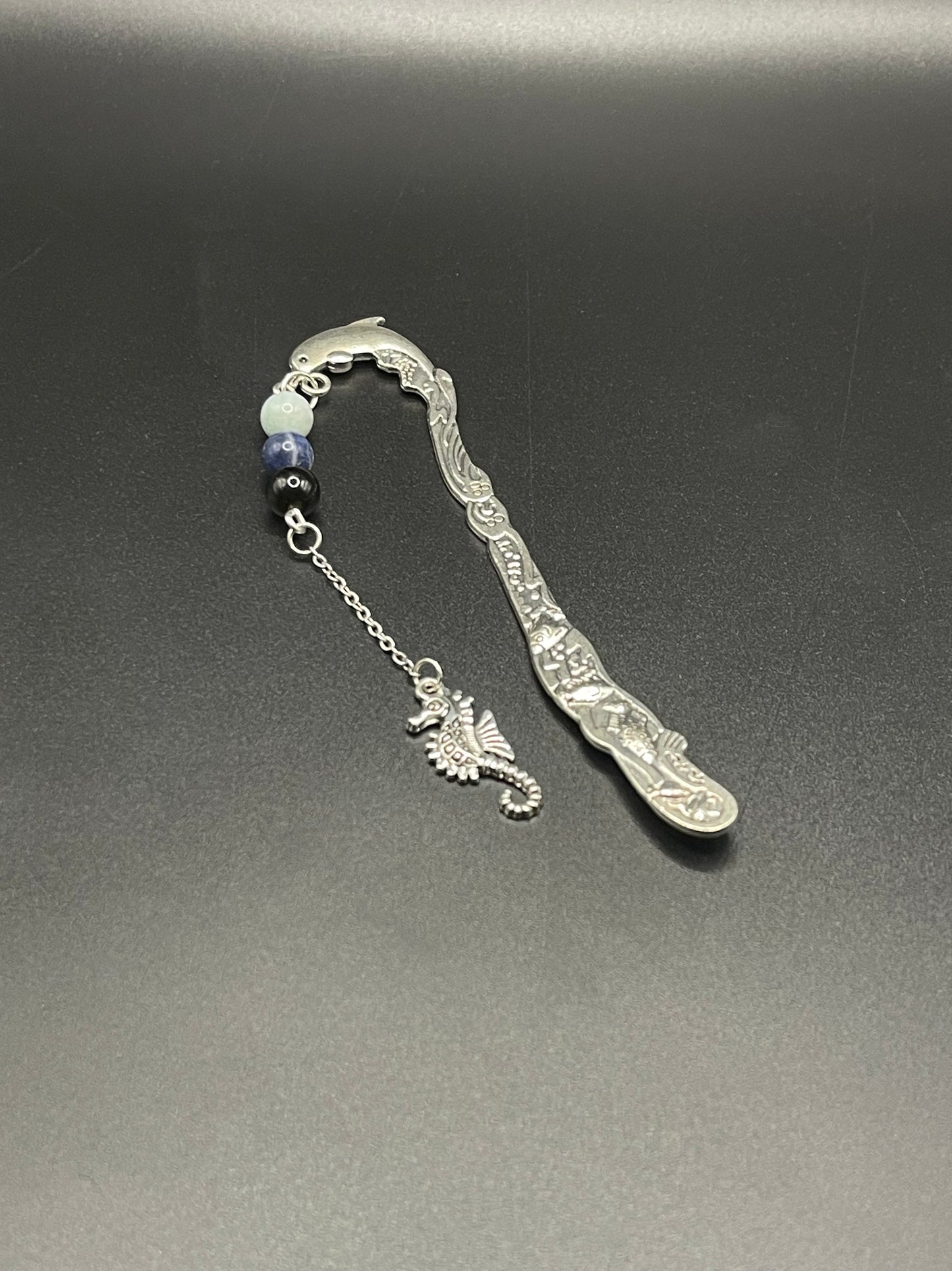 Embrace Serenity with Our Crystal Bookmarks- Aquamarine, Sodalite, Silver Sheen Obsidian