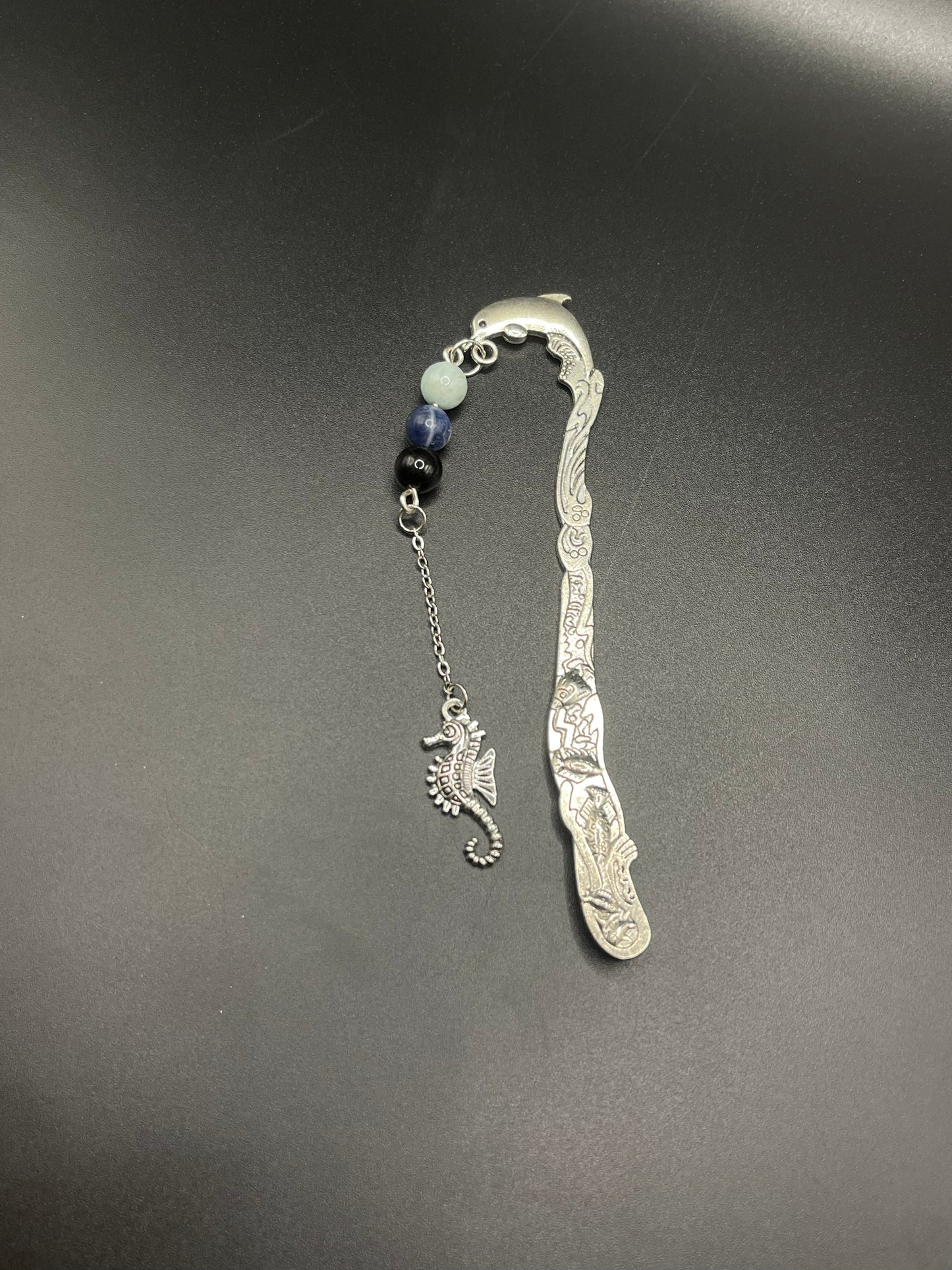 Embrace Serenity with Our Crystal Bookmarks- Aquamarine, Sodalite, Silver Sheen Obsidian