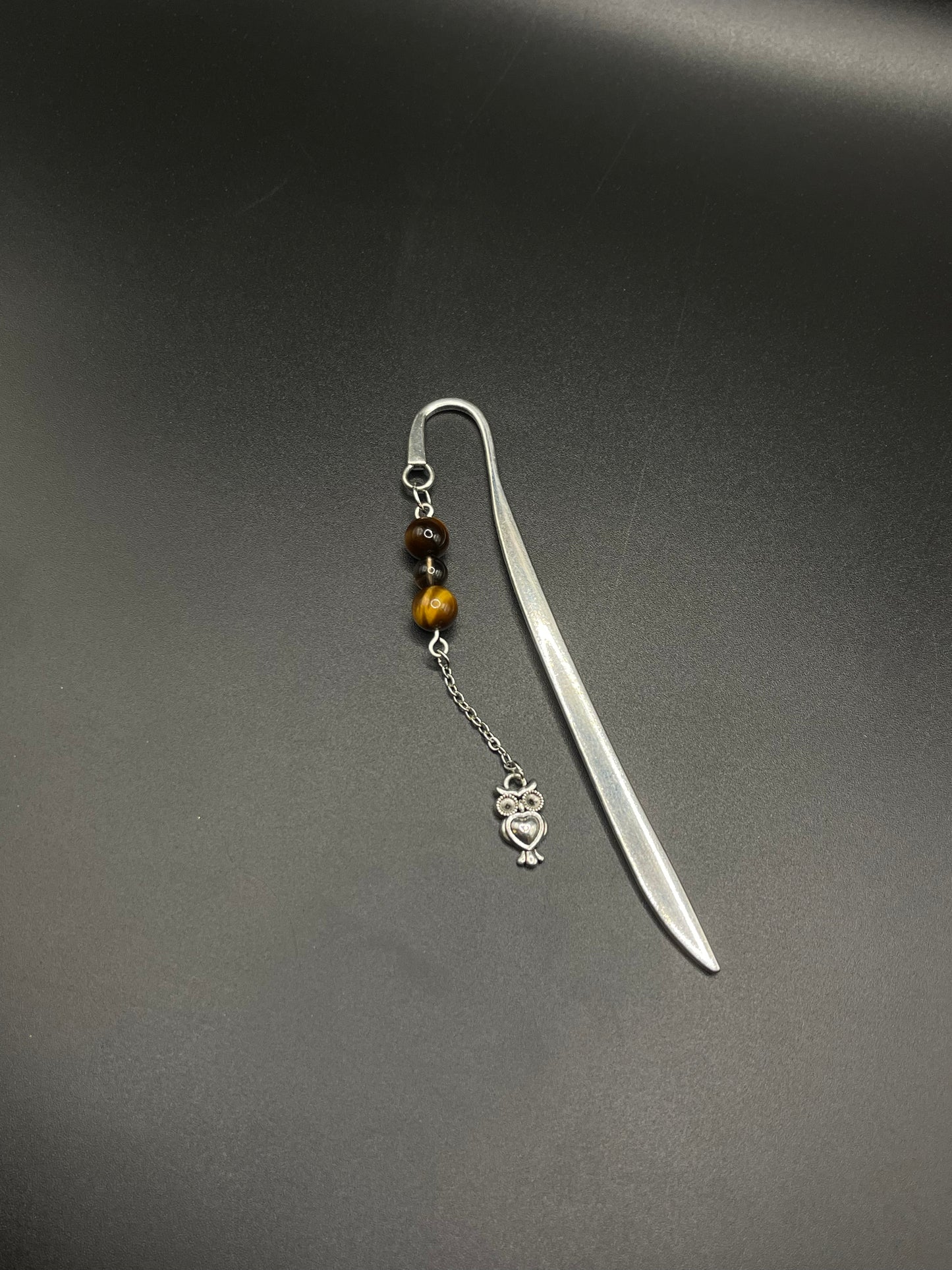 Embrace Serenity with Our Crystal Bookmarks- Tigers Eye and Smoky Quartz