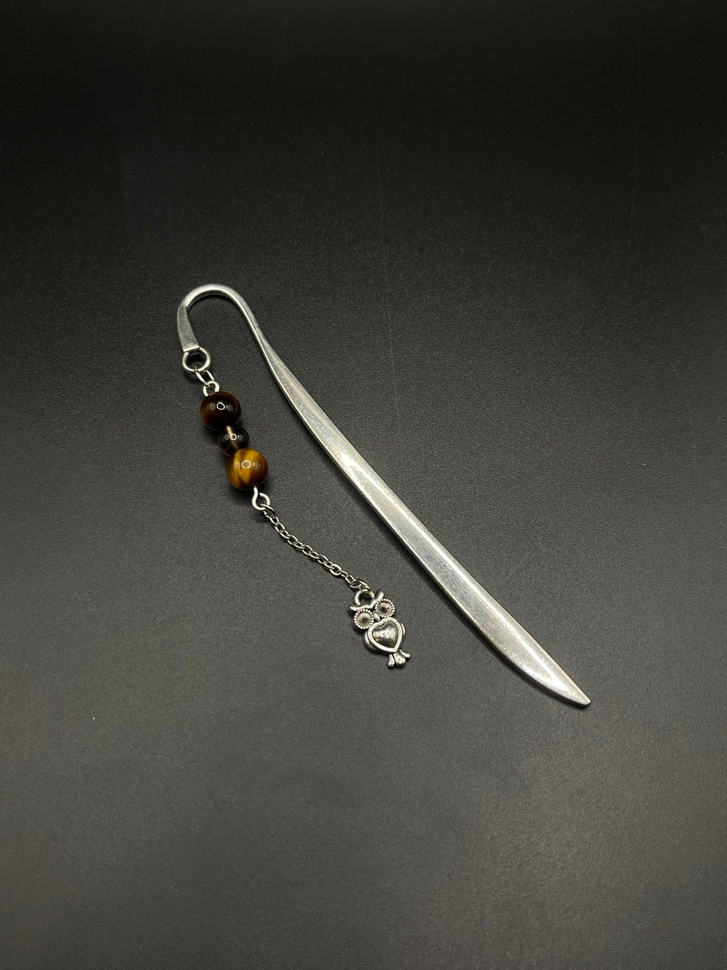 Embrace Serenity with Our Crystal Bookmarks- Tigers Eye and Smoky Quartz