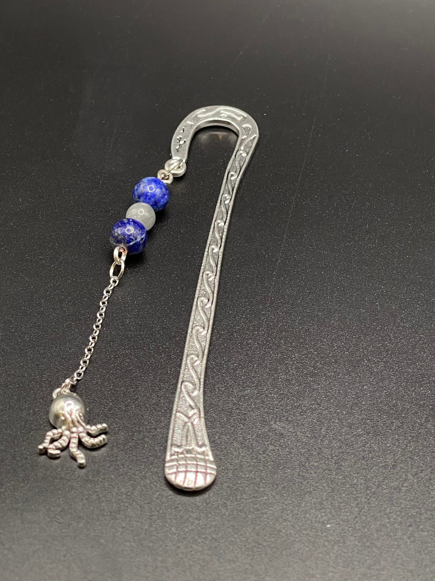 Embrace Serenity with Our Crystal Bookmarks- Lapis Lazuli and Labradorite