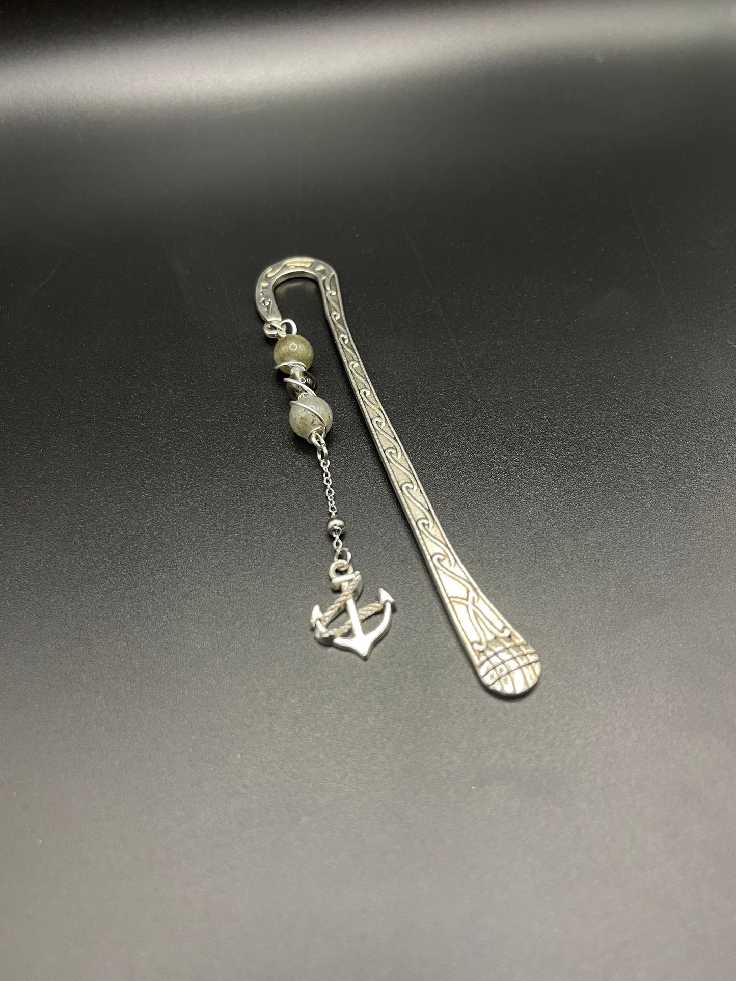 Embrace Serenity with Our Crystal Bookmarks- Labradorite and Smoky Quartz
