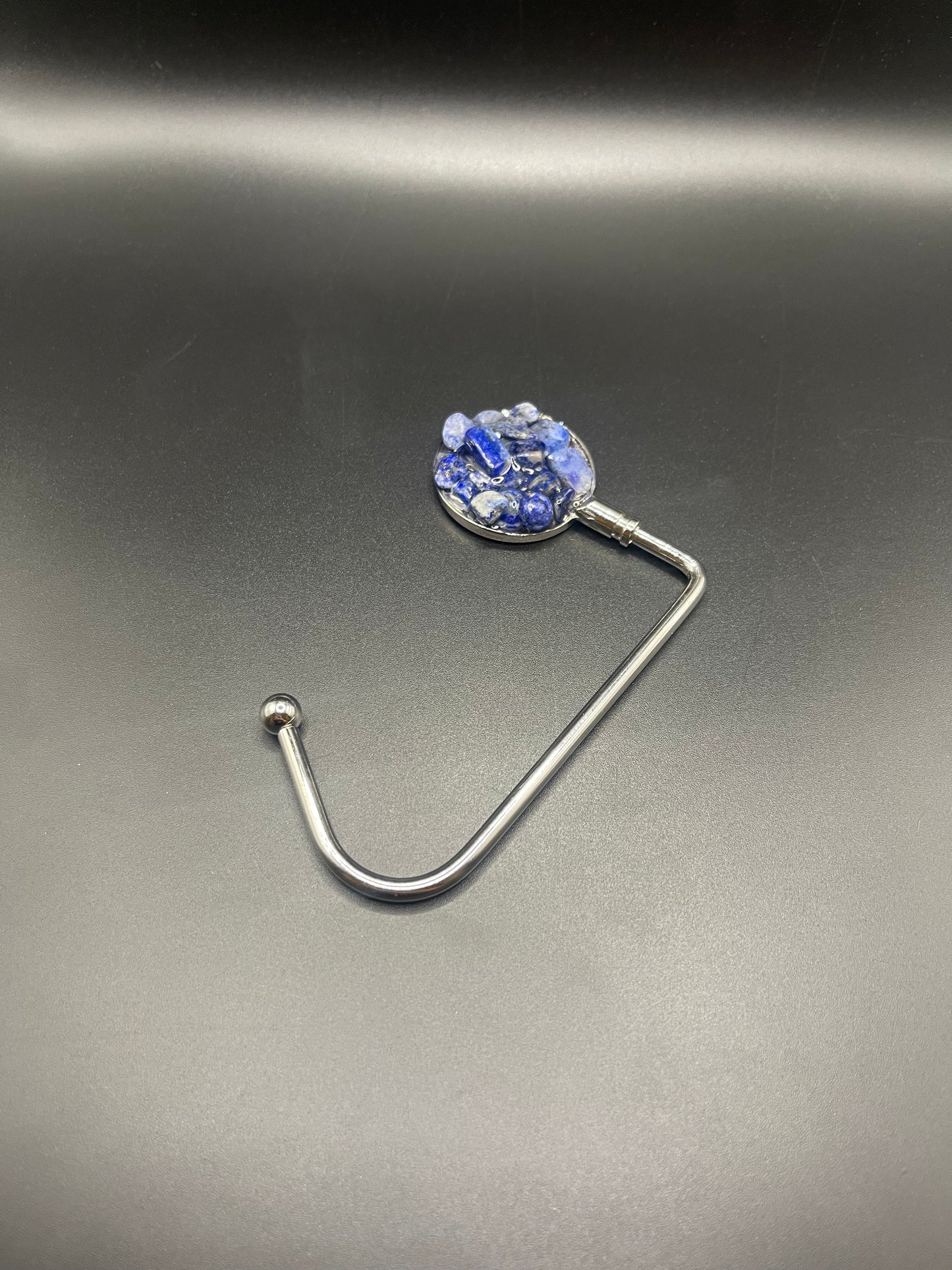 Elevate Your Style with Crystal Purse Holders - Silver Lapis Lazuli