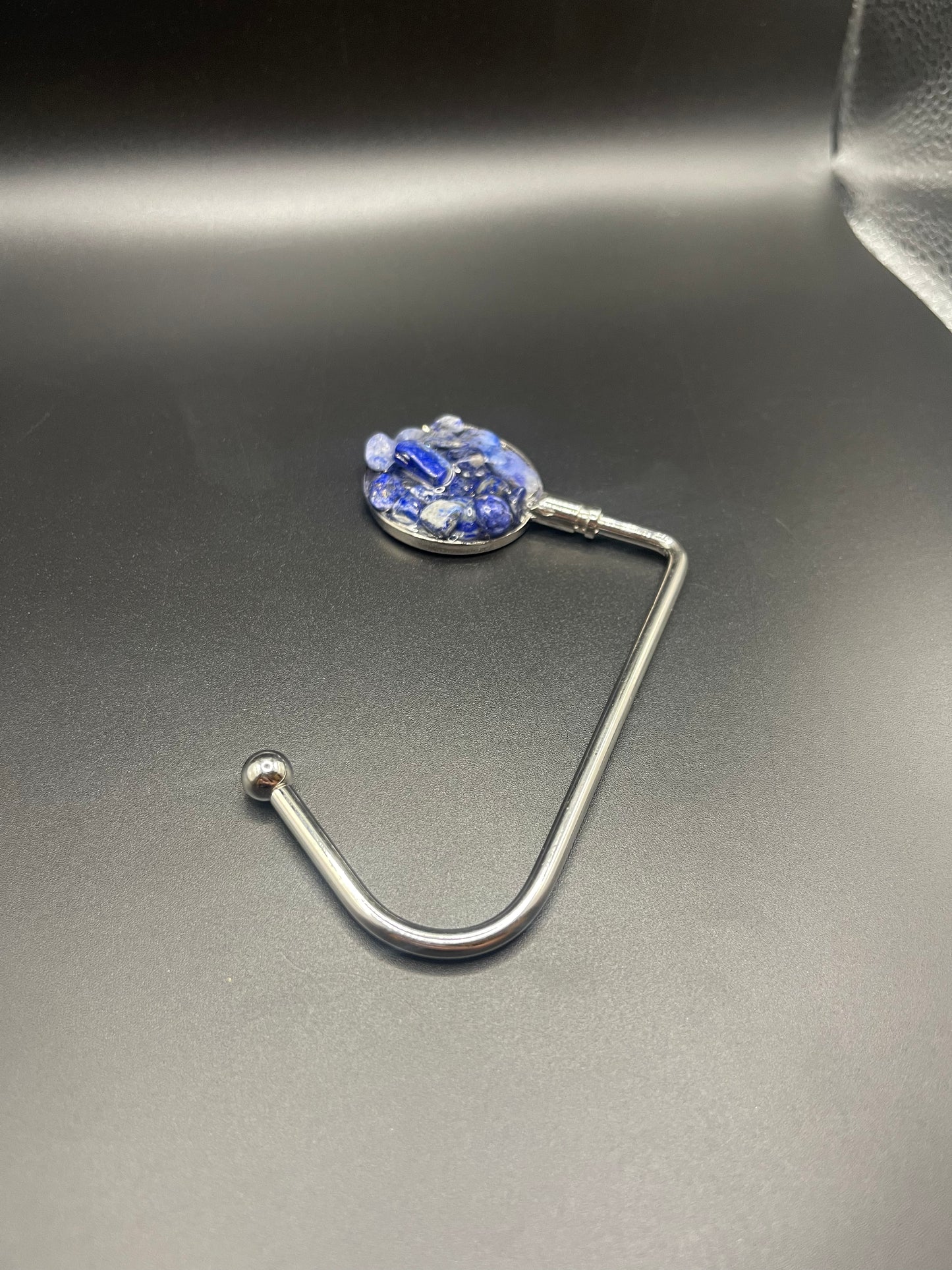 Elevate Your Style with Crystal Purse Holders - Silver Lapis Lazuli