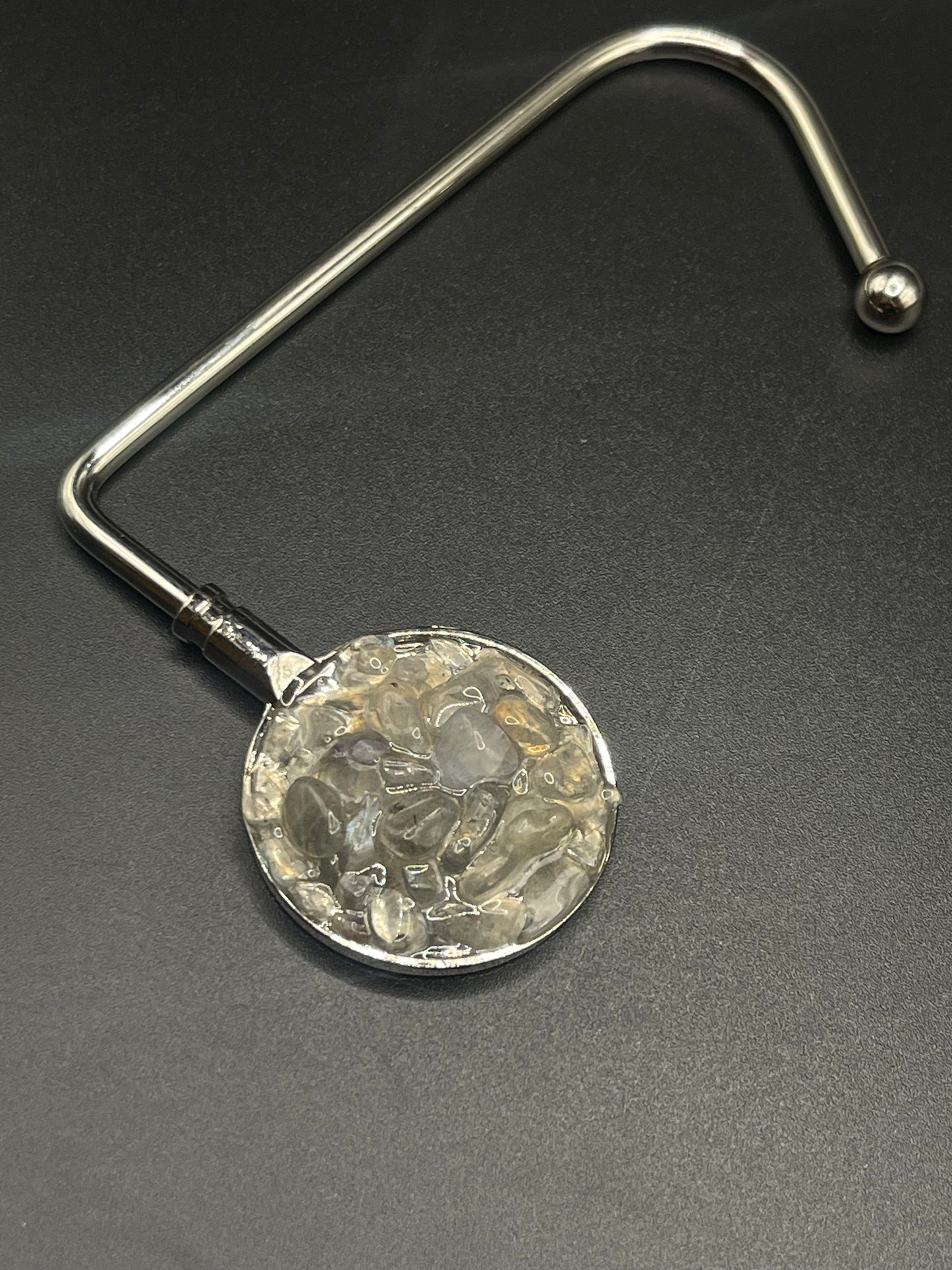 Elevate Your Style with Crystal Purse Holders - Silver Moonstone