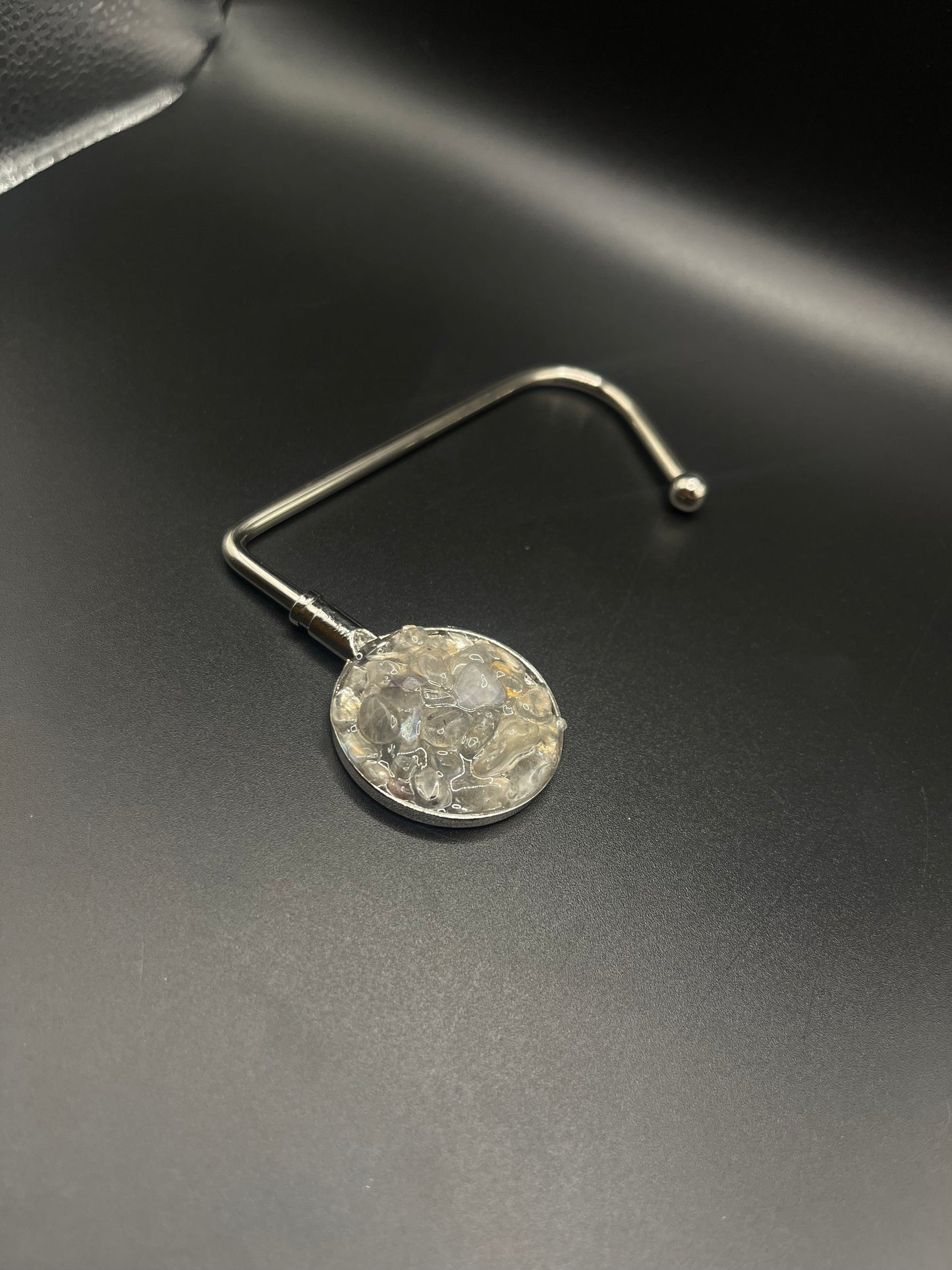 Elevate Your Style with Crystal Purse Holders - Silver Moonstone