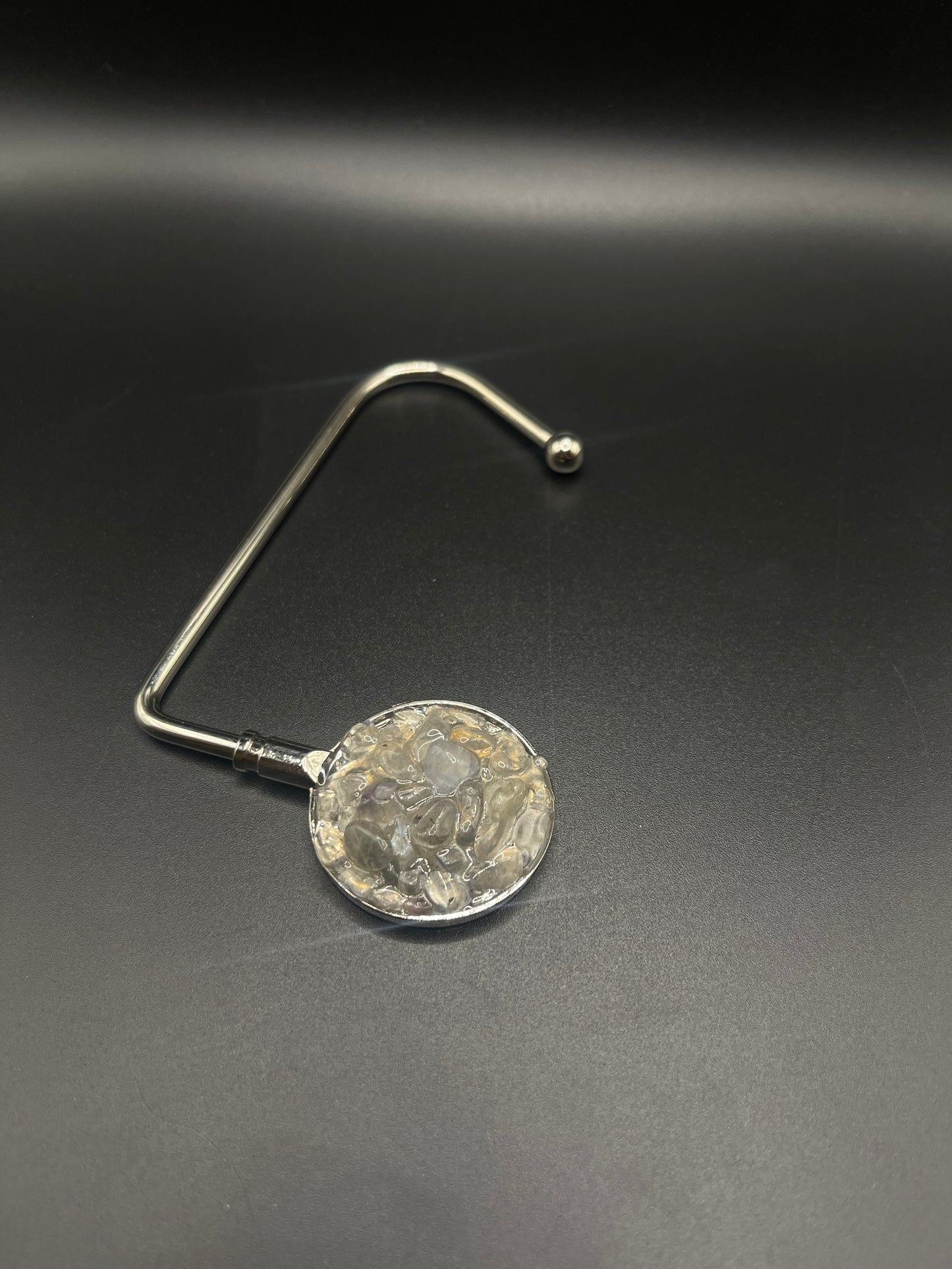 Elevate Your Style with Crystal Purse Holders - Silver Moonstone