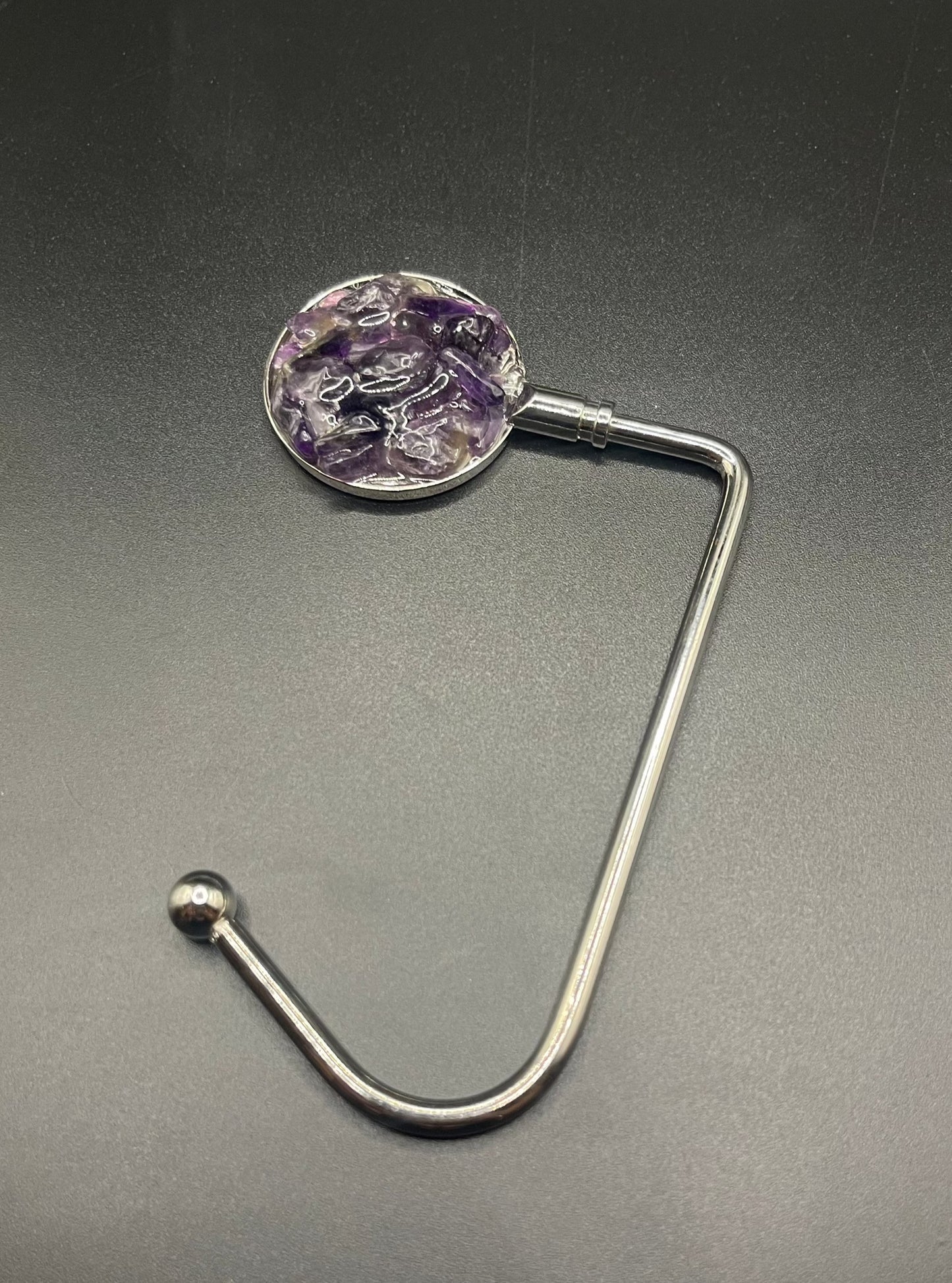 Elevate Your Style with Crystal Purse Holders - Silver Amethyst