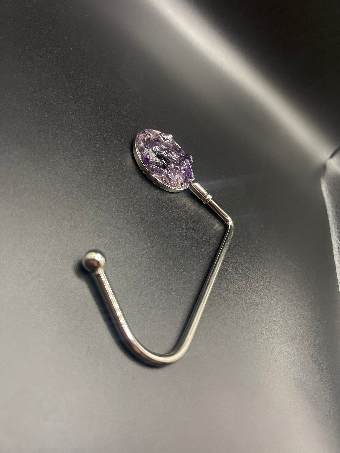 Elevate Your Style with Crystal Purse Holders - Silver Amethyst