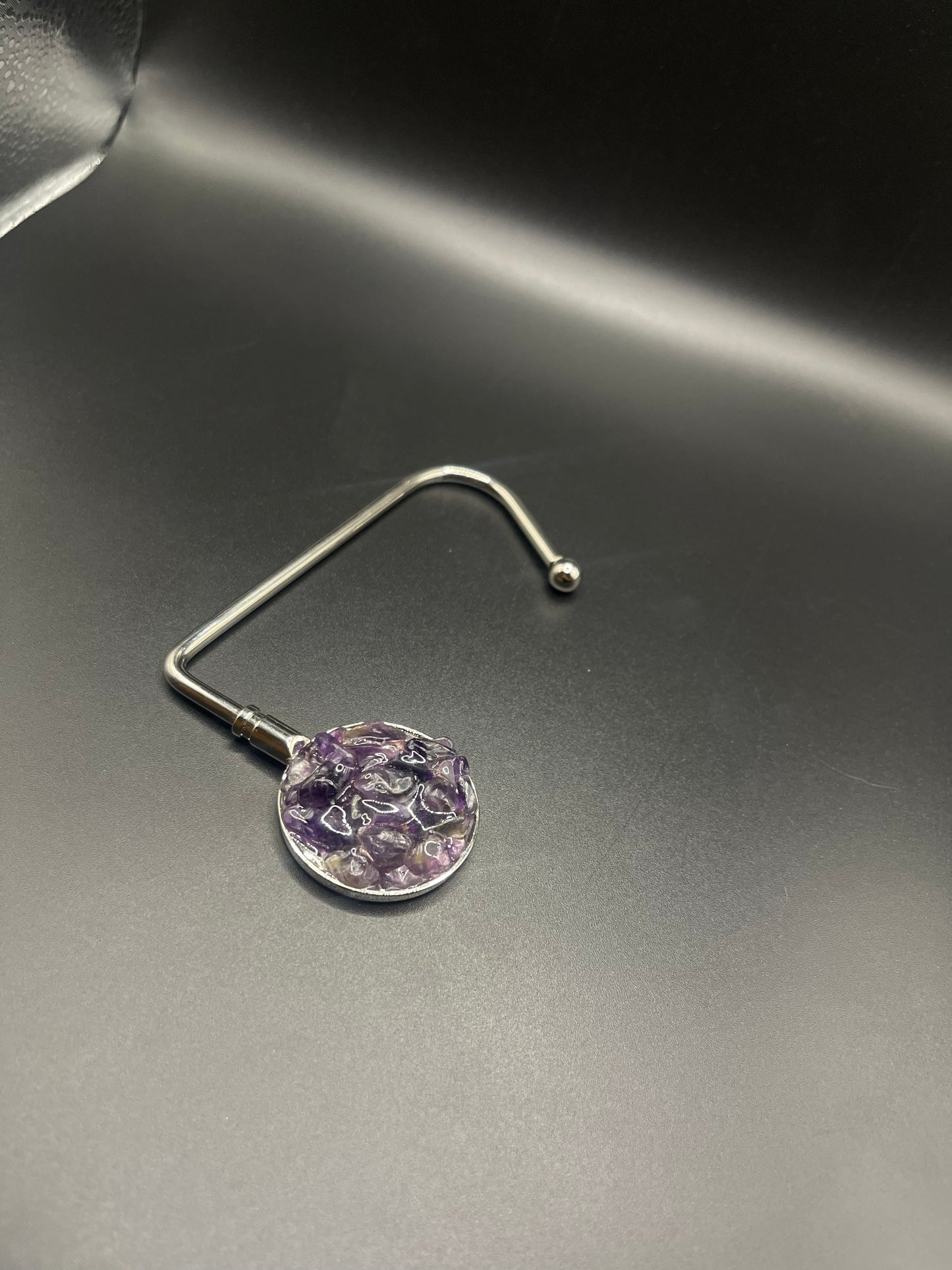 Elevate Your Style with Crystal Purse Holders - Silver Amethyst