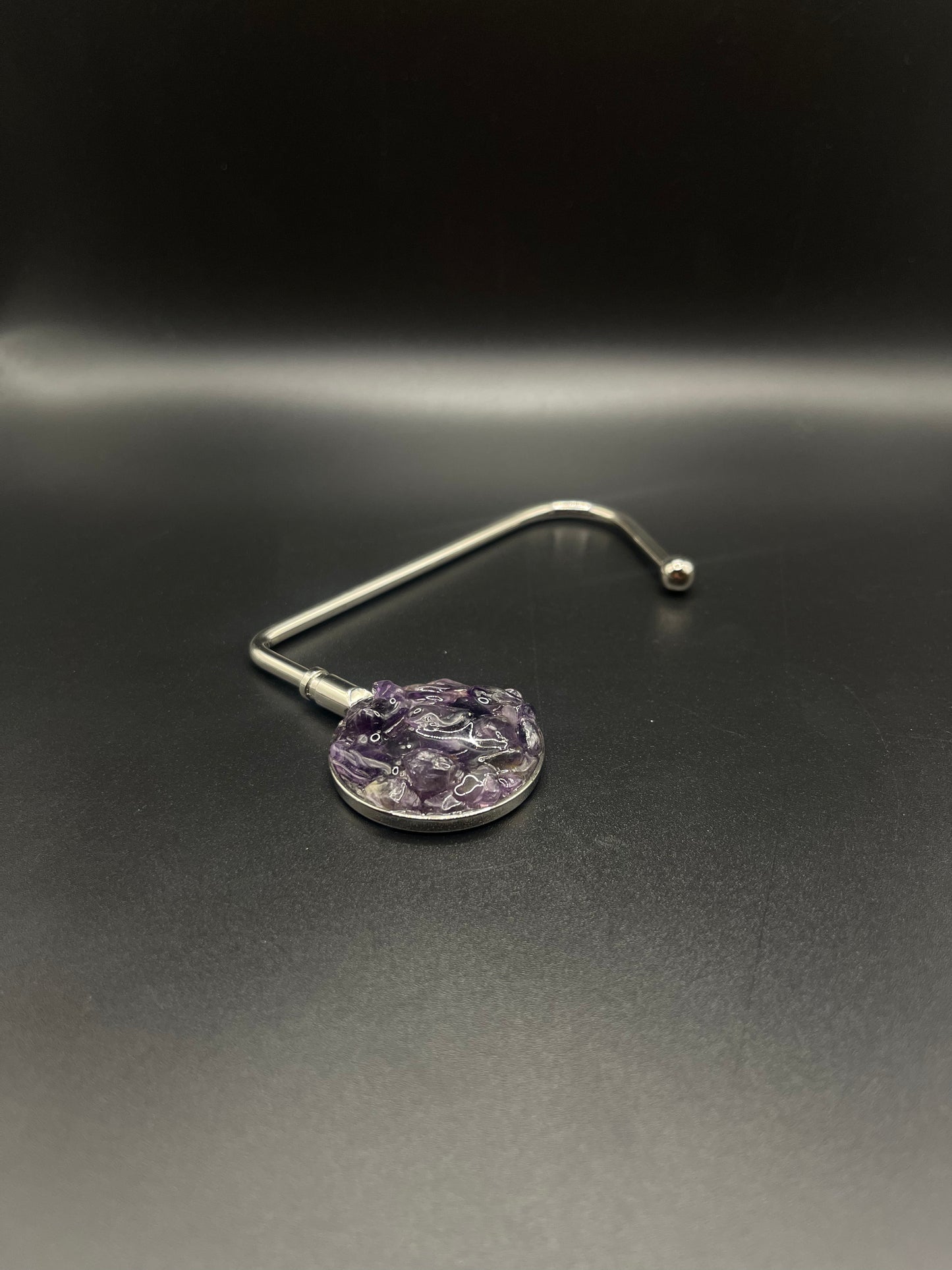 Elevate Your Style with Crystal Purse Holders - Silver Amethyst