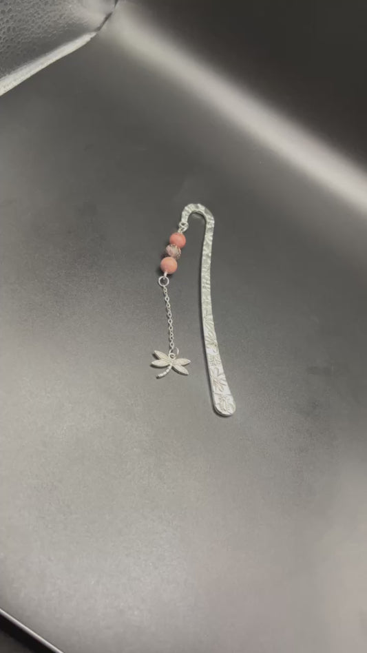 Embrace Serenity with Our Crystal Bookmarks- Rhodonite